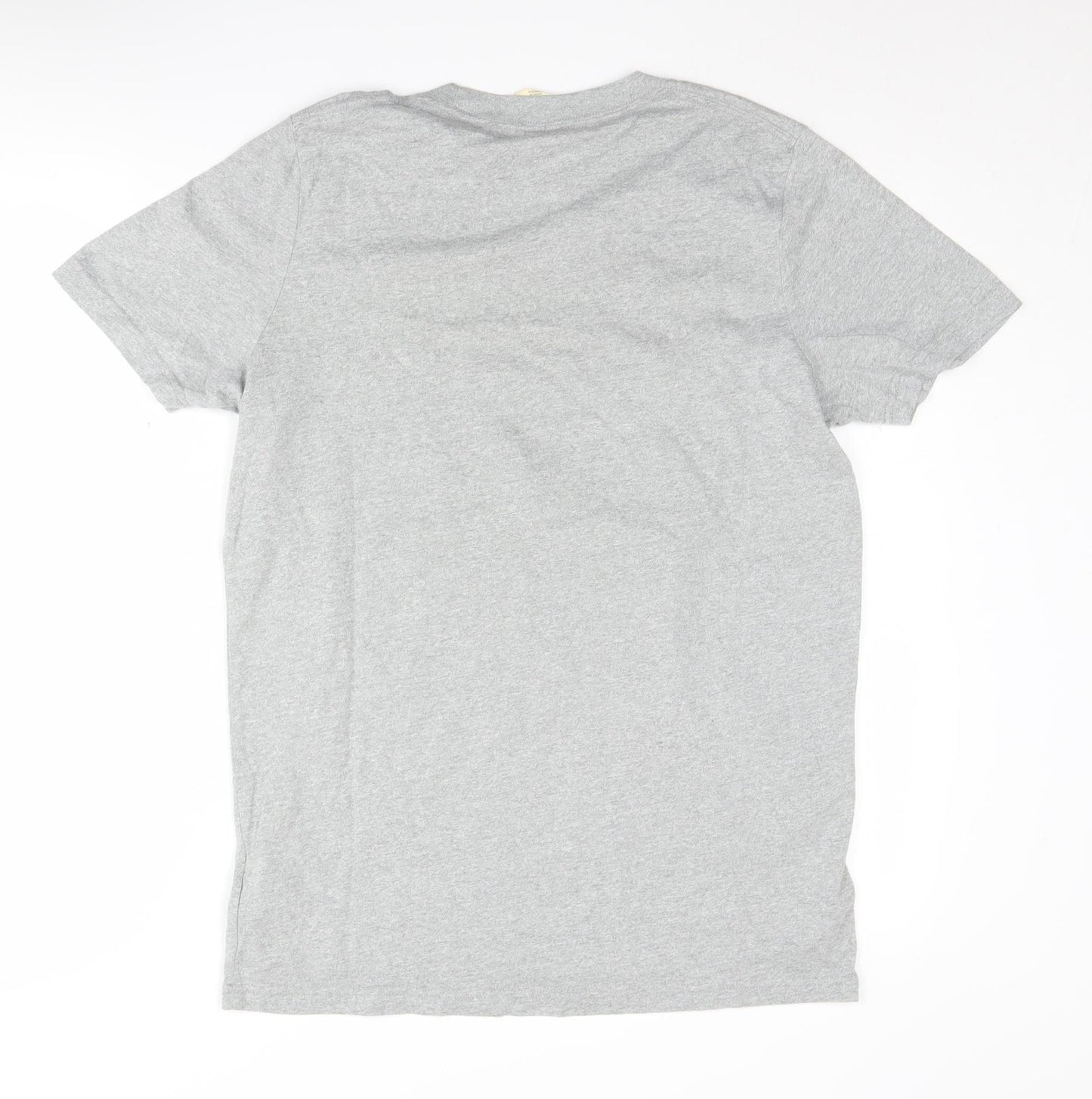 Hollister Men's Grey Graphic Print T-Shirt XL