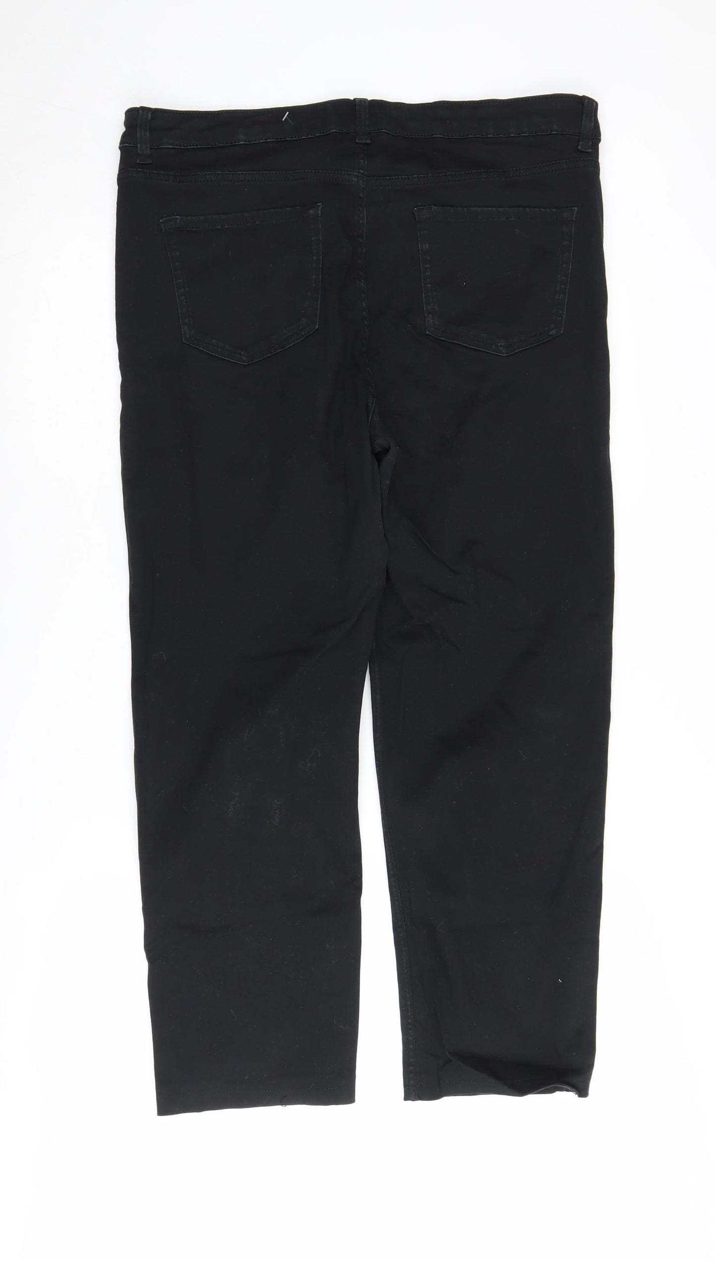 Marks and Spencer Women's Black Straight Jeans Size 18