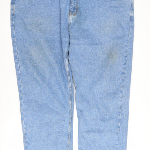 Cotton Works Denim Men’s Blue Straight Jeans, Size 44
