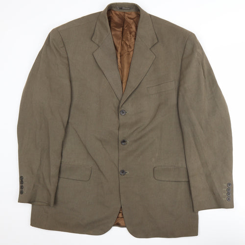 Principles Men's Brown Blazer 42R Single-Breasted Classic