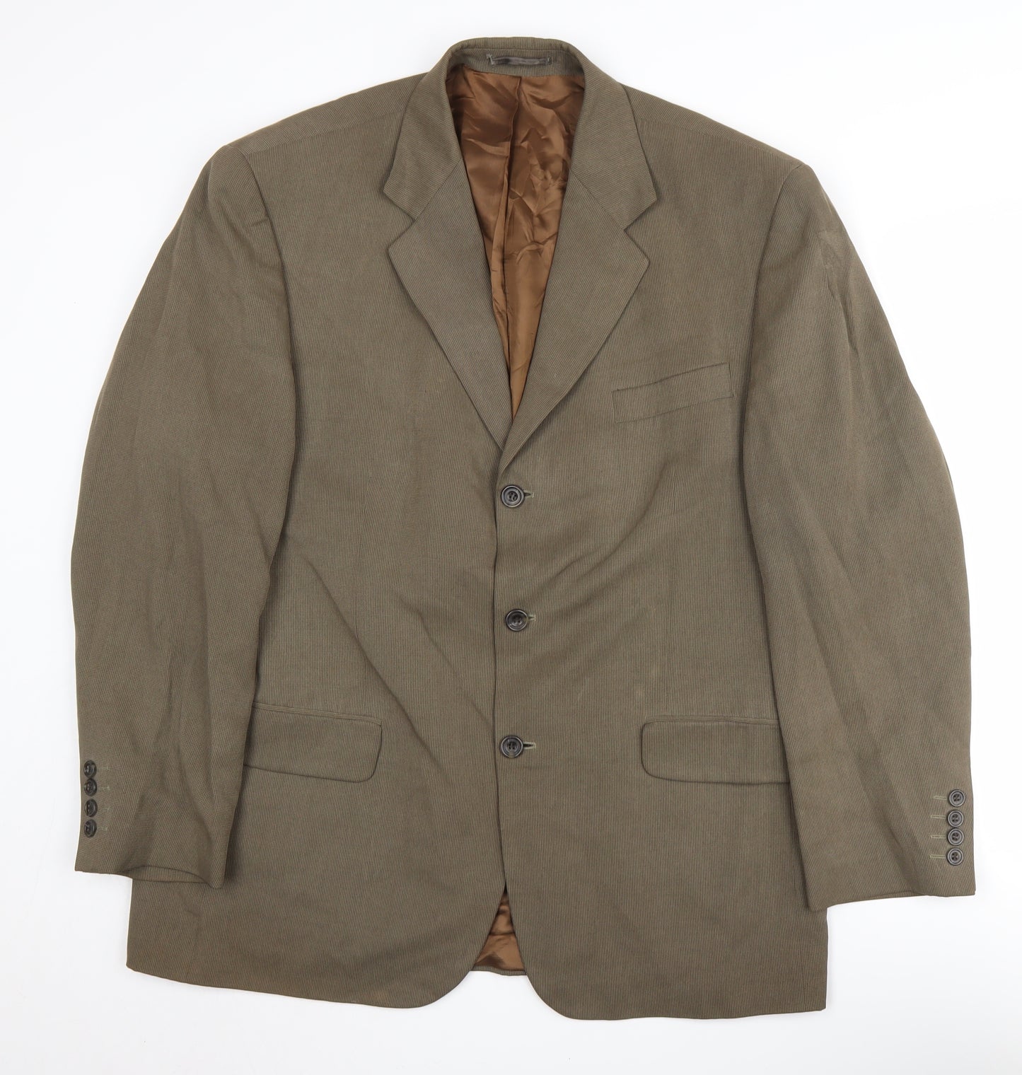 Principles Men's Brown Blazer 42R Single-Breasted Classic