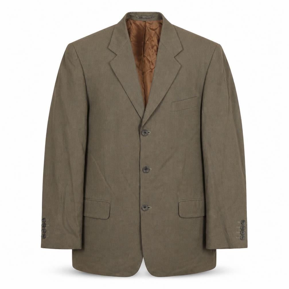Front view of Principles Men's Brown Blazer 42R Single-Breasted Classic