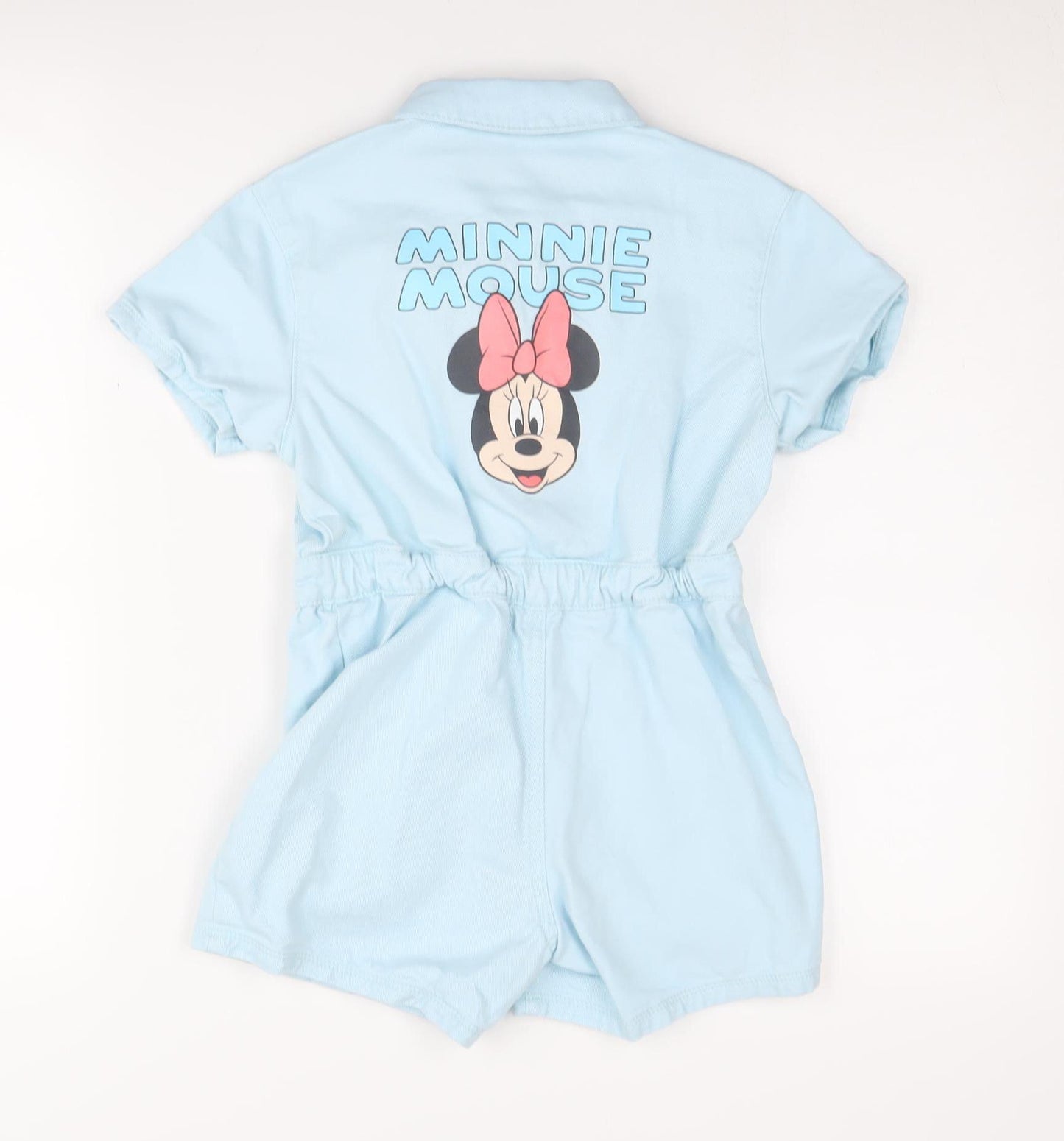 Marks and Spencer Girls Blue Minnie Mouse Playsuit, 6-7 Years