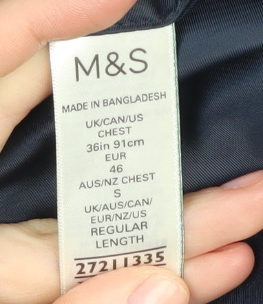 Marks and Spencer Men's Blue Blazer 36R