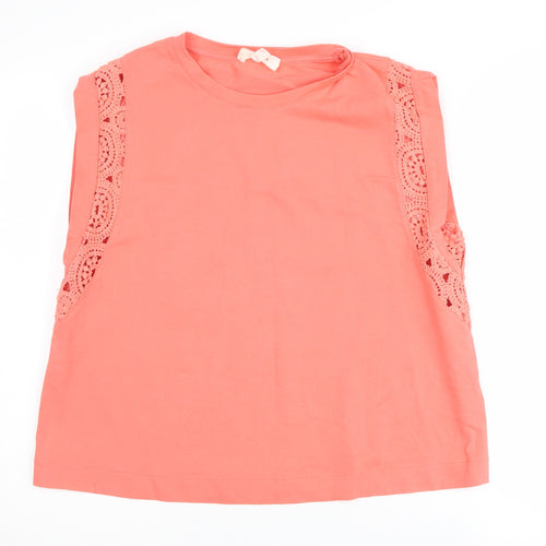 Marks and Spencer Women's Pink Lace Tank Top Size 14