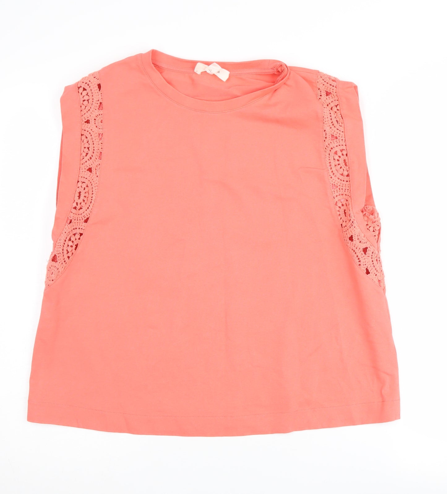 Marks and Spencer Women's Pink Lace Tank Top Size 14