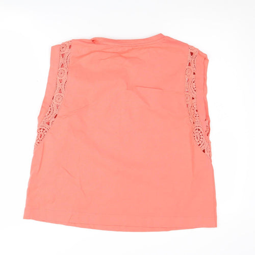 Marks and Spencer Women's Pink Lace Tank Top Size 14