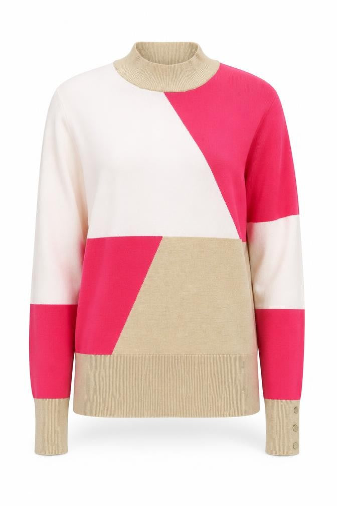 Front view of Marks & Spencer Women's Mock Neck Pullover, size 12