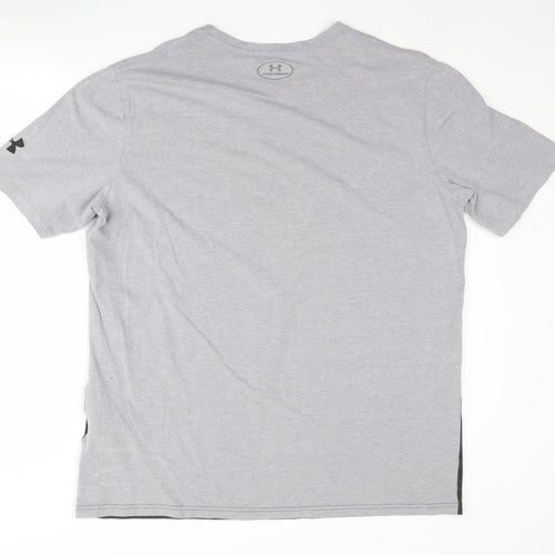 Under Armour Men's Grey XL Colourblock T-Shirt