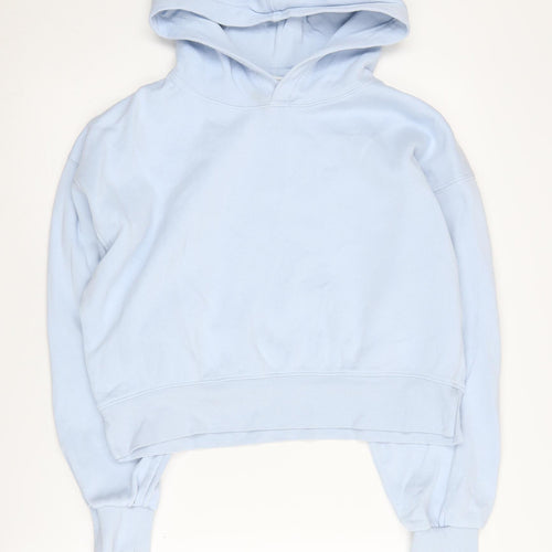 Stradivarius Women's Blue Pullover Hoodie Size 12