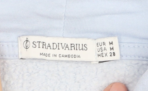 Stradivarius Women's Blue Pullover Hoodie Size 12