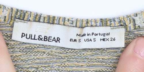 Pull & Bear Women's Multicoloured Cropped Tank Top