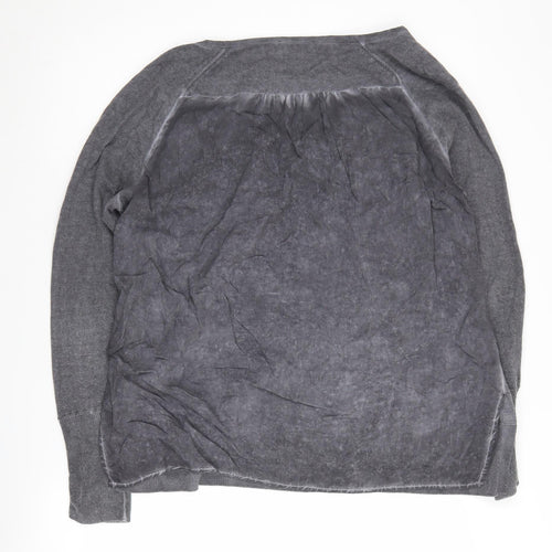 Mint Velvet Women's Grey V-Neck Pullover Jumper L