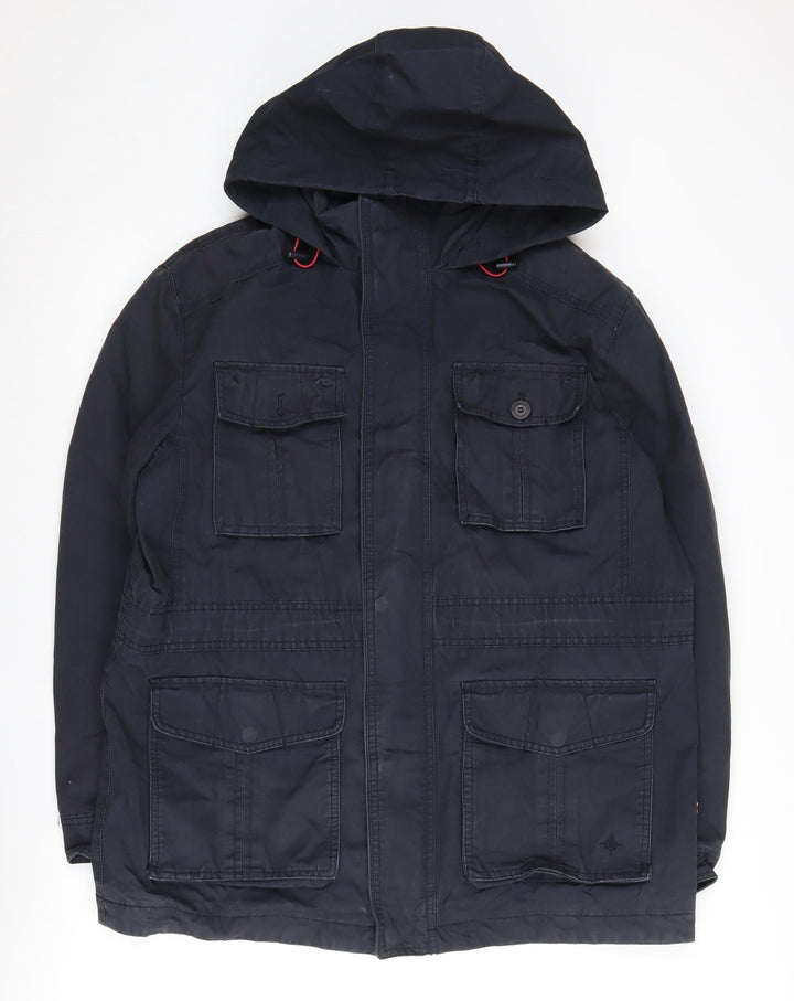 Maine New England Men's Black Parka Jacket L