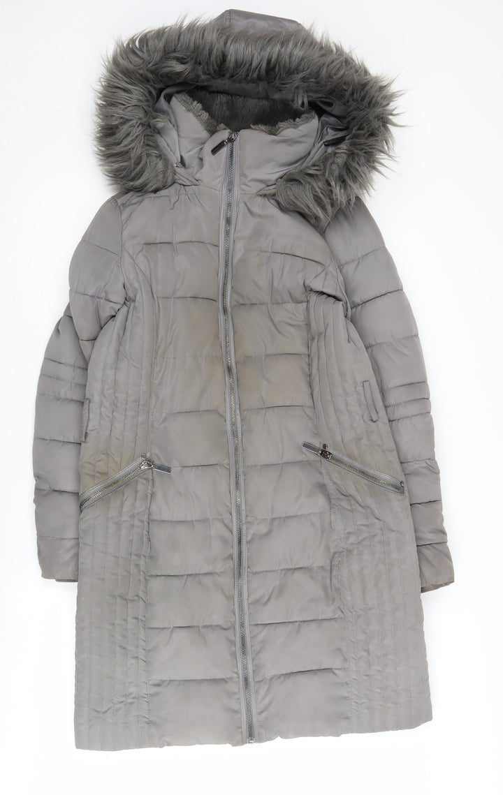 Wallis Grey Women’s Puffer Jacket Size S