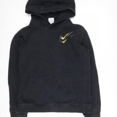 Nike Boys Black L Pullover Hoodie Fleece Casual