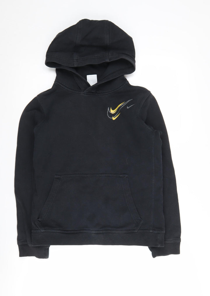 Nike Boys Black L Pullover Hoodie Fleece Casual