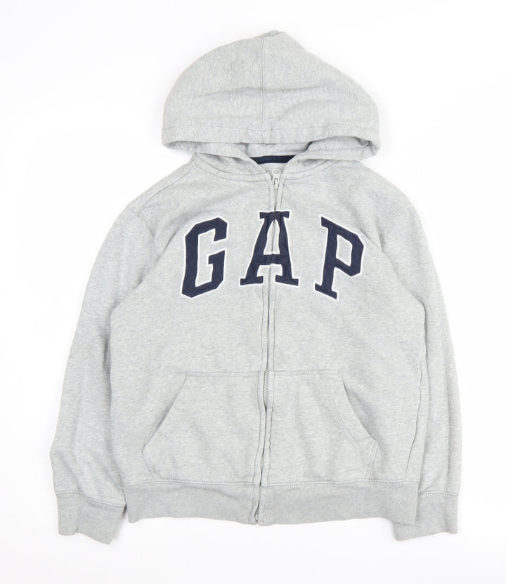 Gap Boys Grey Full Zip Hoodie - Large, Casual Wear