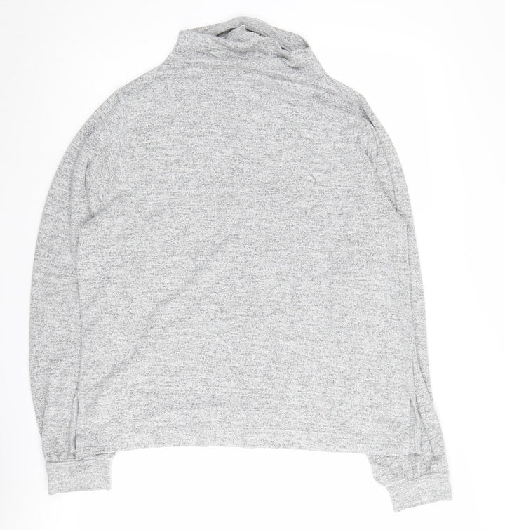 Gap Women's Grey Mock Neck Pullover Jumper M