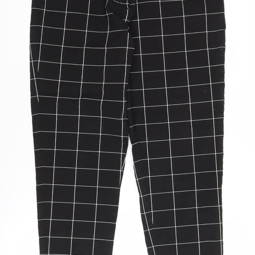 Zac & Rachel Black Check Women's Trousers, Size 10