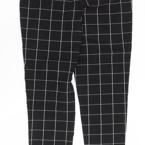 Zac & Rachel Black Check Women's Trousers, Size 10