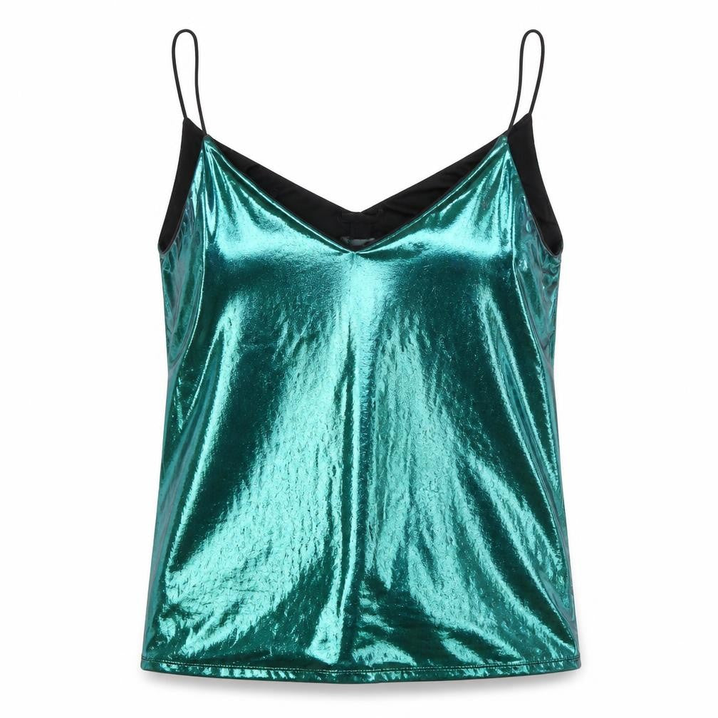 H&M Women’s Green Camisole Tank Spaghetti Strap L