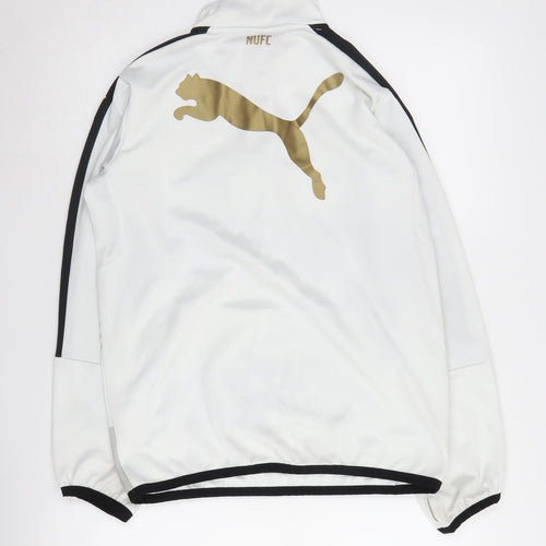Puma Boys' White & Black Football Pullover - Size 14