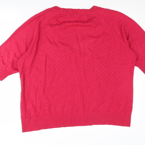 Marks and Spencer Women's Red Pullover Jumper, Size 20