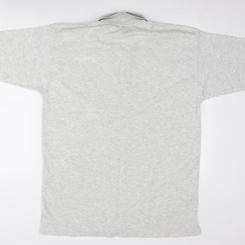 Nike Men's Grey Short Sleeve Polo Shirt XL