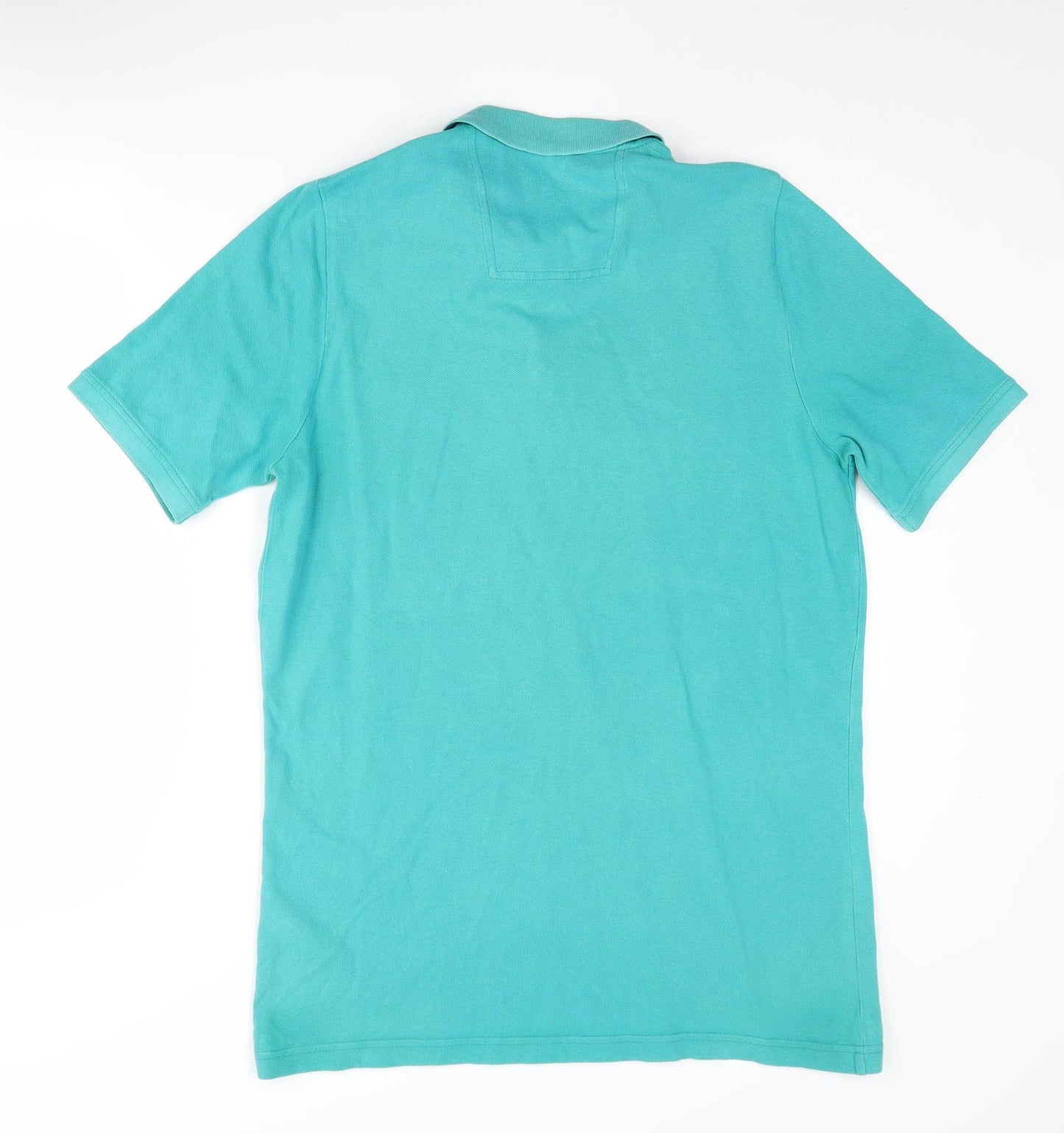 John Lewis Men's Green Polo Shirt Medium Cotton Casual
