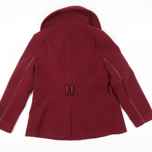 Marks & Spencer Women's Red Wool Mid-Length Coat