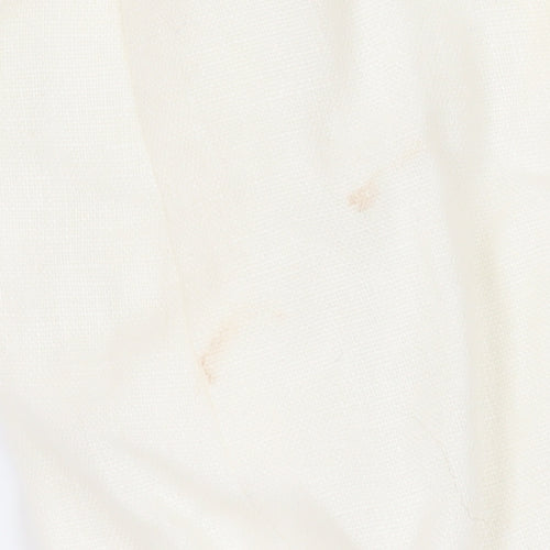 East Women's Ivory Linen Blazer Size 10