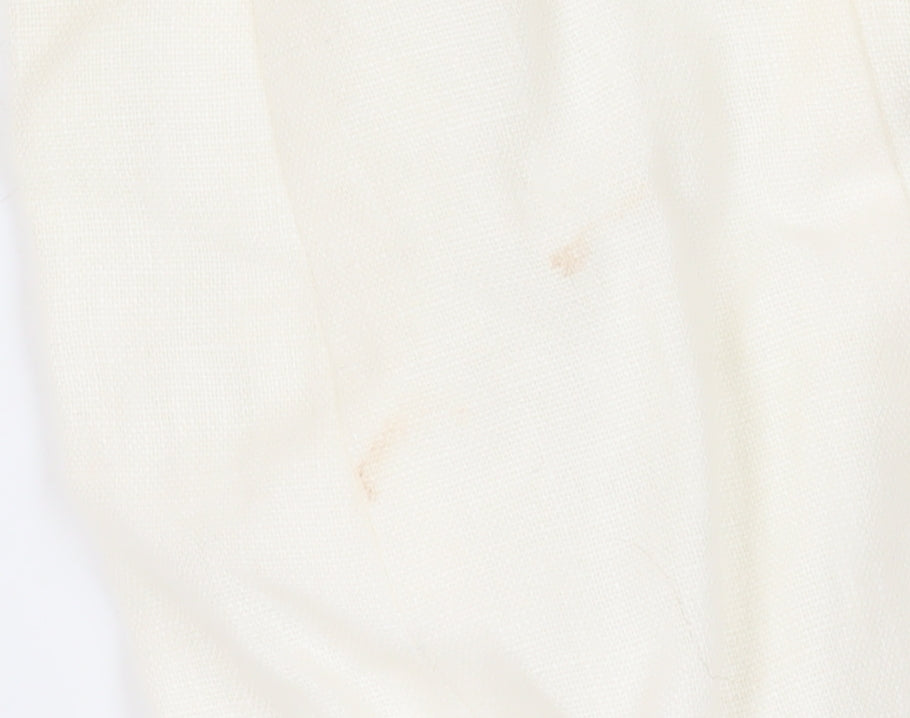 East Women's Ivory Linen Blazer Size 10