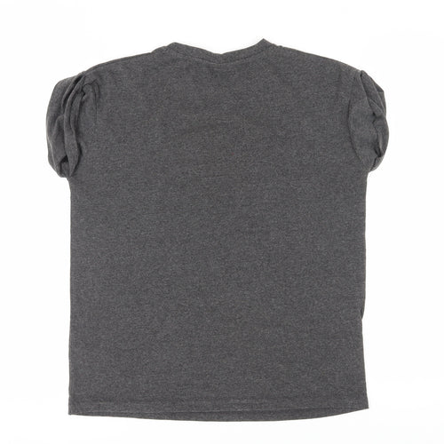 Harry Potter Unisex Grey Hogwarts T-Shirt, Size 12