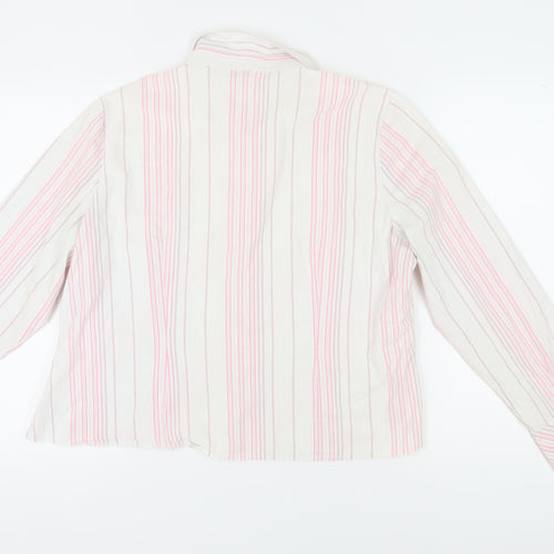 New Look Women's Multicoloured Stripe Button-Up Shirt Size 24