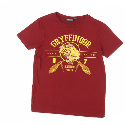 Harry Potter Unisex Red Gryffindor T-Shirt Size 10