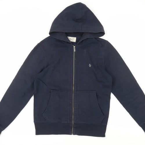 Original Penguin Men's Blue Full Zip Hoodie M