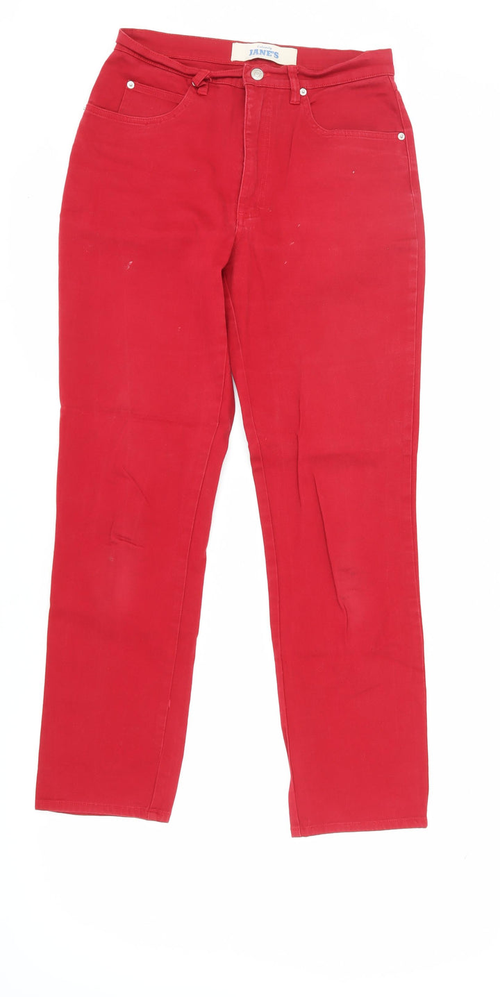 Calamity Jane's Women's Red Straight Jeans Size 12