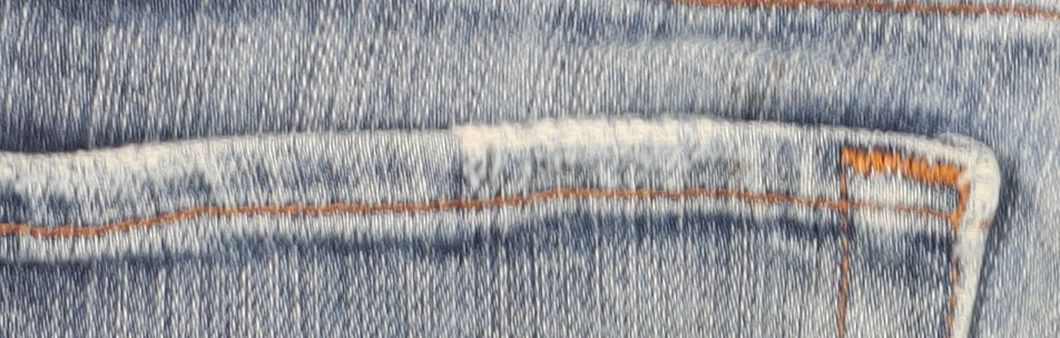 7 For All Mankind Women's Blue Straight Jeans Size 6
