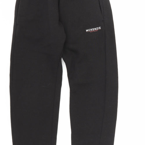 McKenzie Men's Black Jogger Trousers, Medium, Pockets, Fleece