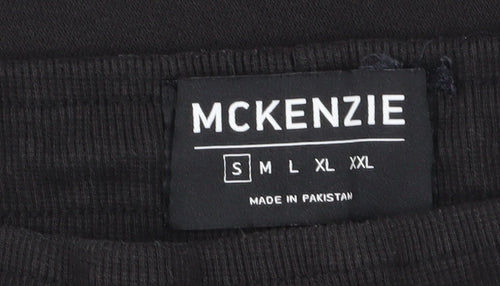 McKenzie Men's Black Jogger Trousers, Medium, Pockets, Fleece