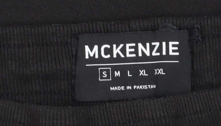 McKenzie Men's Black Jogger Trousers, Medium, Pockets, Fleece
