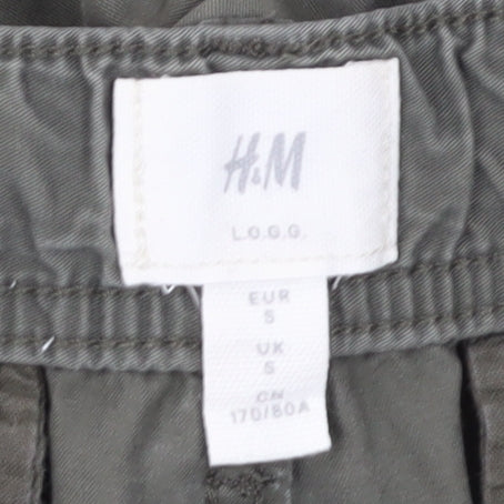 H&M Men's Green Cargo Shorts, Size S, Casual, Spring/Summer