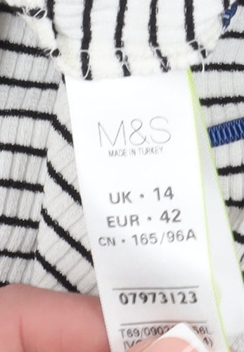Marks and Spencer Women's Striped Midi Sheath Dress