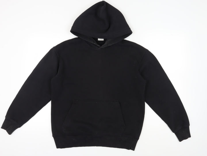 Zara Black Unisex Pullover Hoodie Size 12