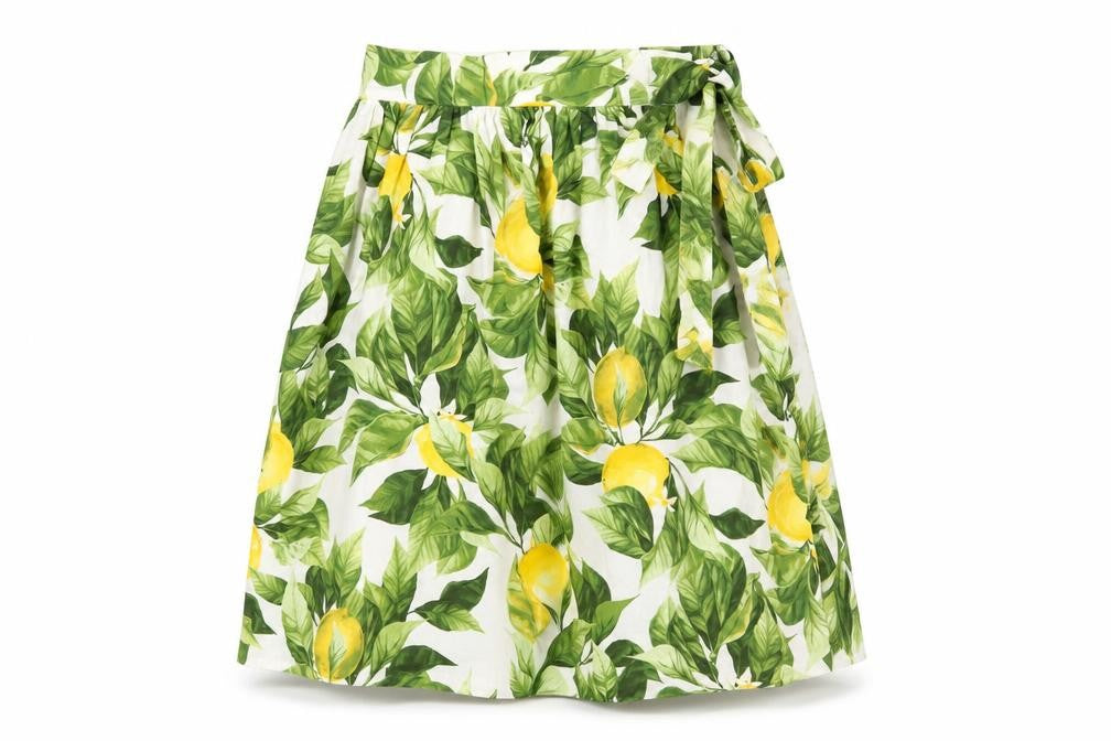 Front view of H&M Women's Multicoloured A-Line Skirt, size 8