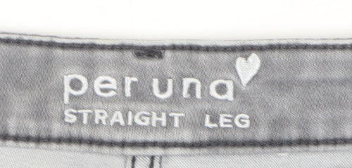 Marks and Spencer Women's Grey Straight Jeans Size 12