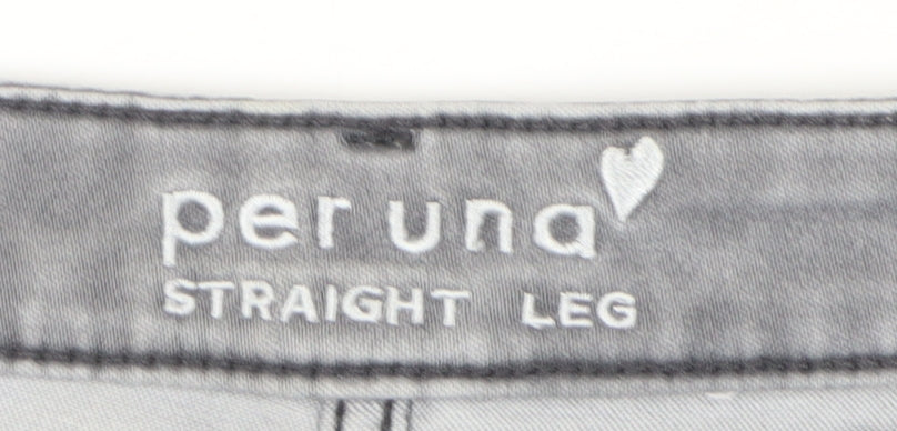 Marks and Spencer Women's Grey Straight Jeans Size 12
