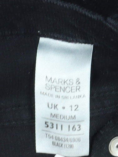 Marks and Spencer Women's Black Trousers, Size 12