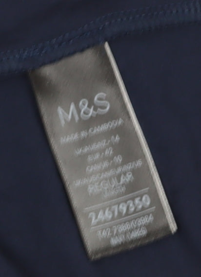 Marks and Spencer Women's Blue Midi A-Line Dress Size 12
